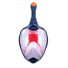 Load image into Gallery viewer, full face snorkel mask orange