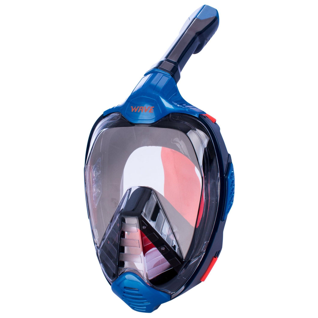 full face snorkel mask black blue
